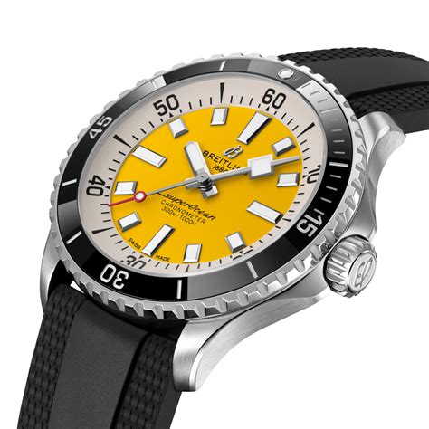 breitling superocean 42 yellow.